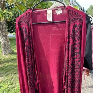 Maroon Cardigan
